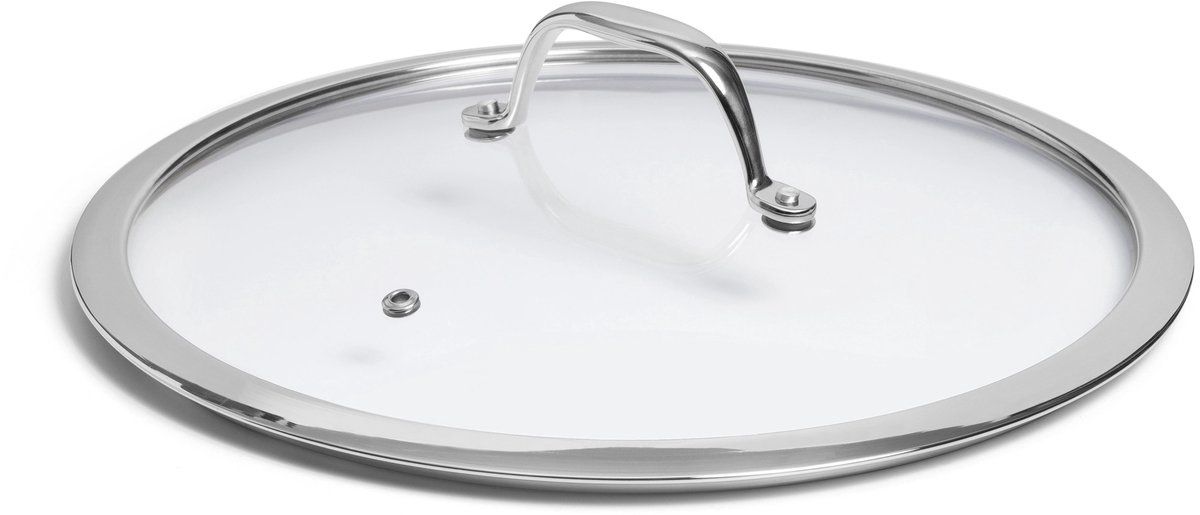 SOPHIOR – Pannendeksel 28 cm – RVS & Glas – Geschikt voor de Vaatwasser