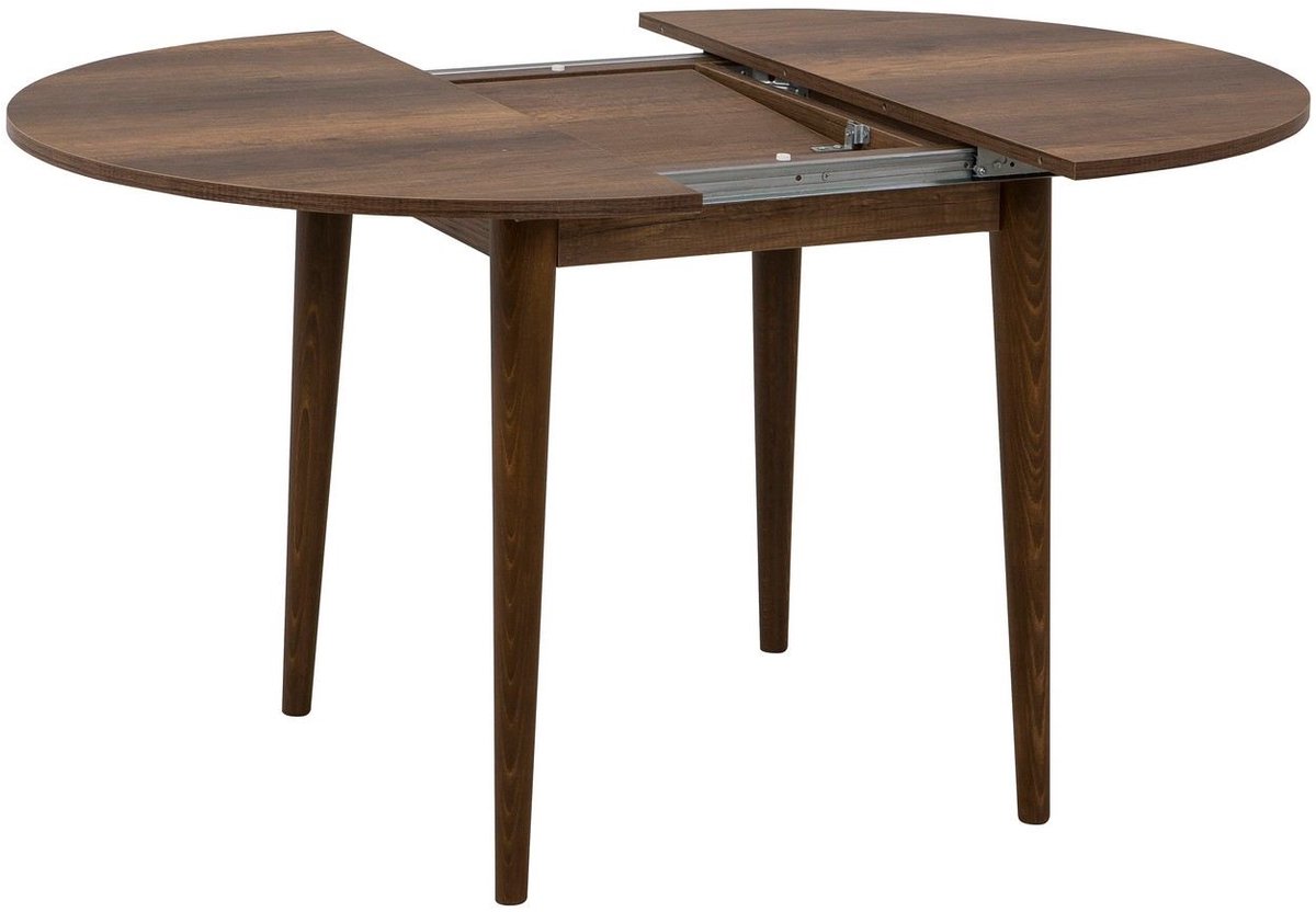 Vina Uitschuifbare Eettafel | 100% MELAMINE | Walnoot - Emob - Keukentafel - Bruin - Melam
