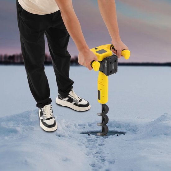 Novari - Grondboor - Elektrische grondboor - Krachtige 350W motor - Sterke boor van mangaanstaal - 30×8cm (lxb) - Gewicht 3.5kg van Merkloos	 — afbeelding 2