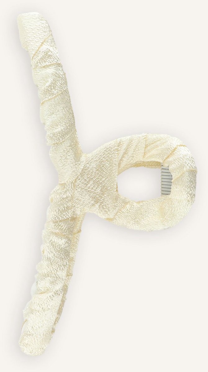 Becksondergaard Wavey Celabrina Hair Claw Haaraccessoires Dames - Creme - Maat ONESIZE