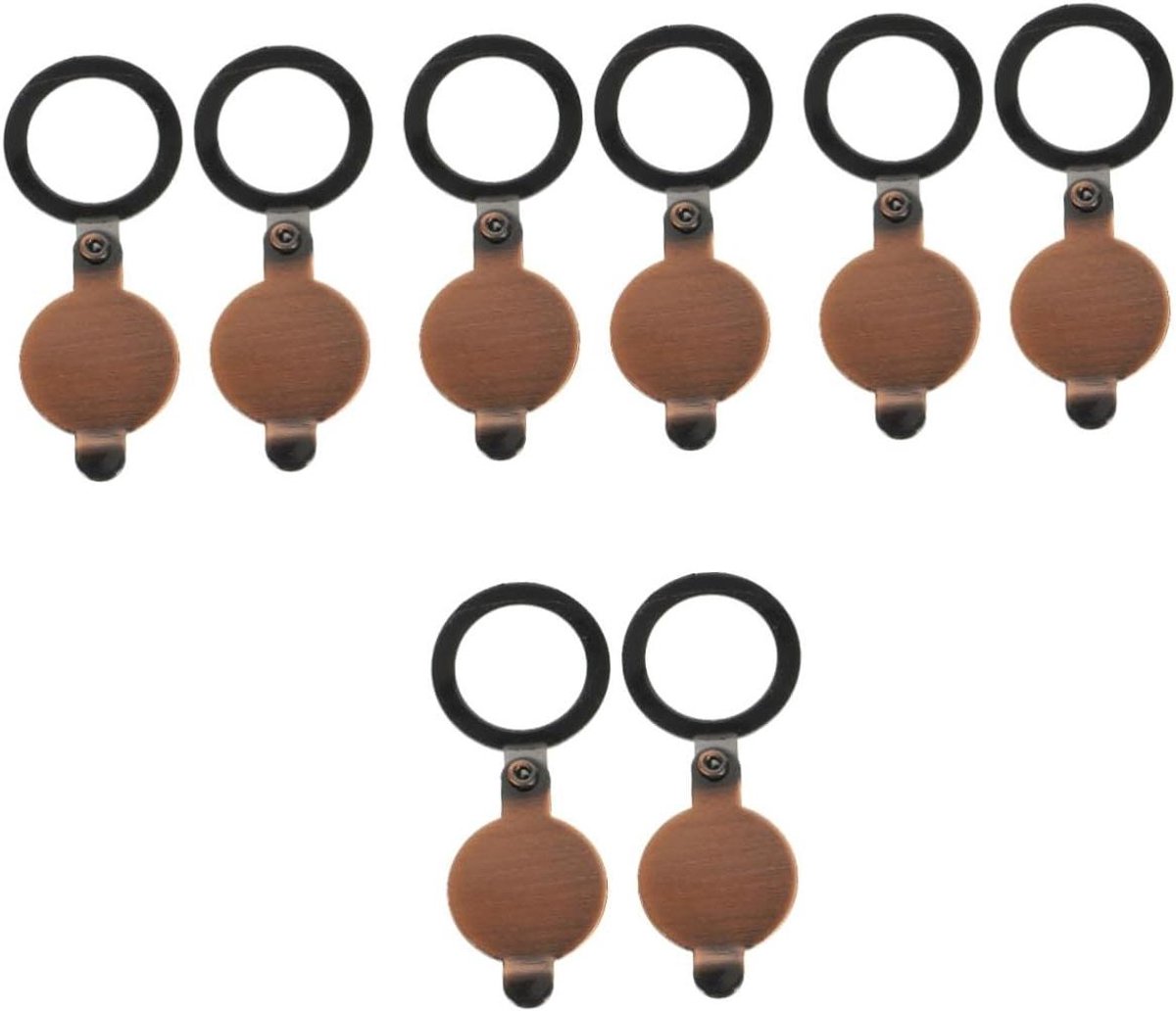 Kijkgaatje Afdekkingen - Privacy Cover Deurspion - Veiligheid Vergroten - Koperen Materiaal - 16 mm Binnendiameter - Zilver