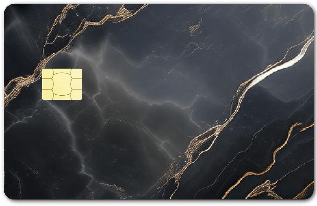 Virtubuy - Marmeren Card Skin - Beschermende Sticker - 4 Stuks - Waterdicht - Decoratieve Kaart Huid - Geschikt voor Creditcard en Bankpas - Marmer