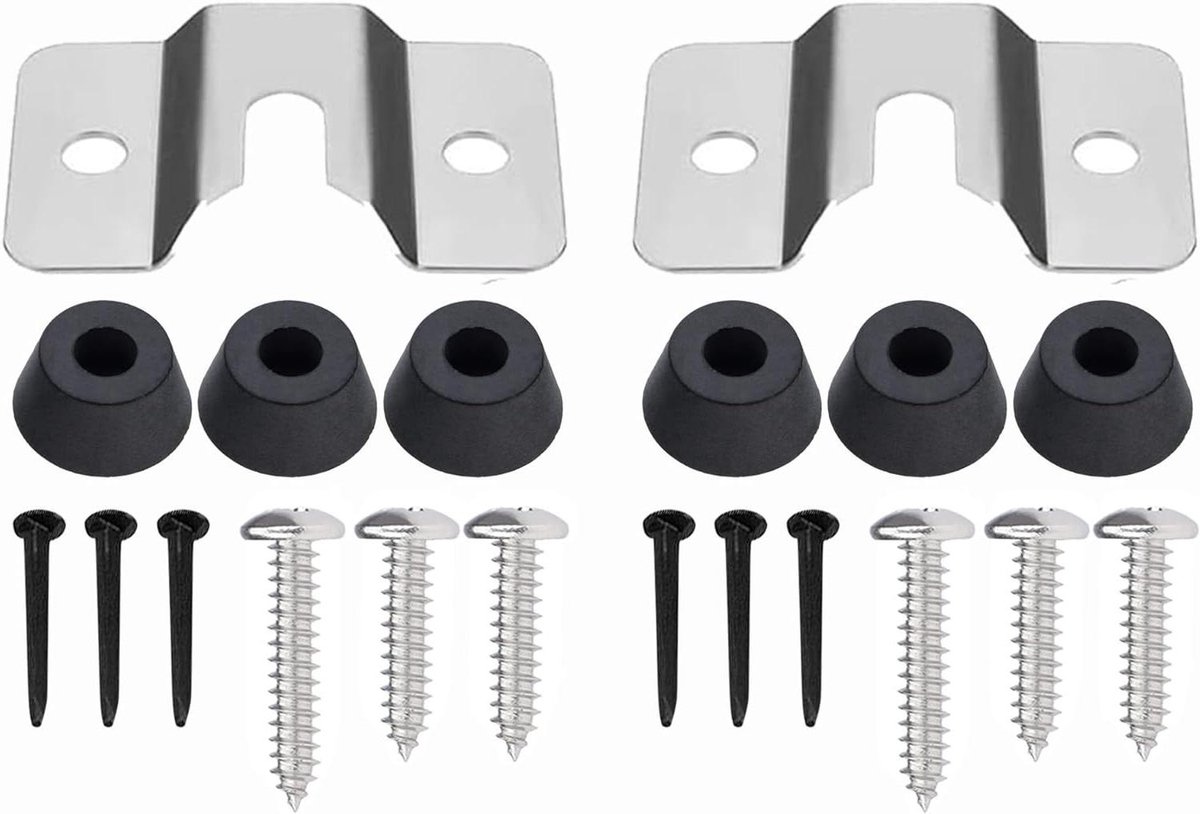 Dartbord Ophangsysteem - Muurbeugel Set - Stabiel Ophangen - U-vormige Slot - 2 Stuks - Zwart