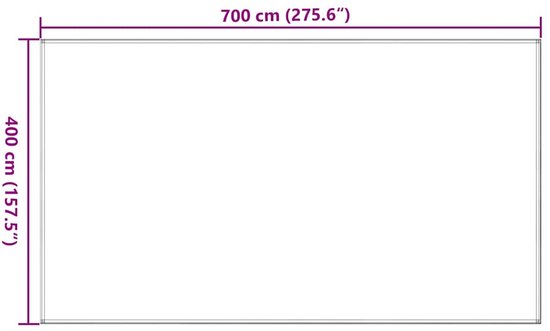 vidaXL - Tenttapijt - 400x700 - cm - HDPE - blauw van Vidaxl — afbeelding 3