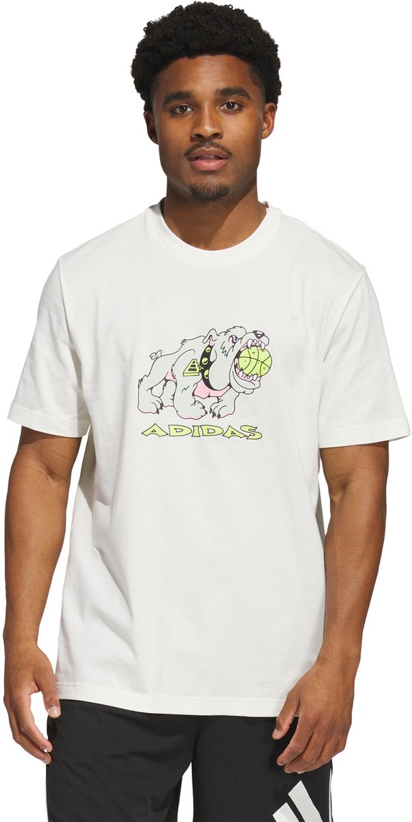 Adidas Performance That Dawg In Em Graphic T-Shirt Heren Wit