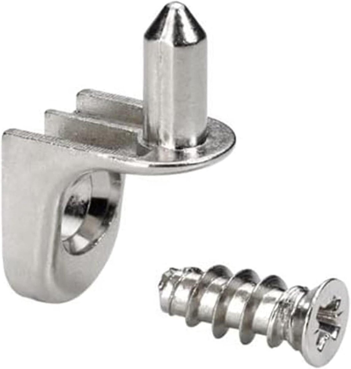 Plankdragers - Planksteunen - Planken Bevestigen - Directe Bevestiging - 5 mm - Vernikkeld