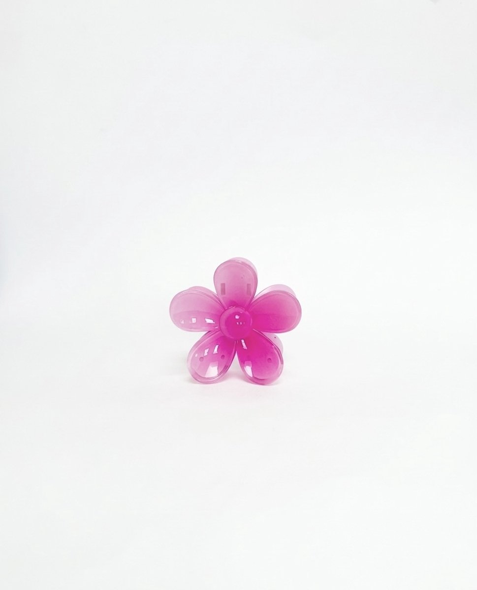 Beau by Ava Haarclip Bloem Geel + Blauw + Roze 3 stuks