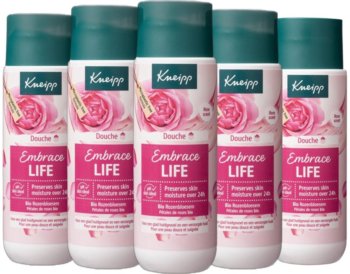 Kneipp Douchegel - Embrace Life - 5 x 200 ml - Voordeelverpakking