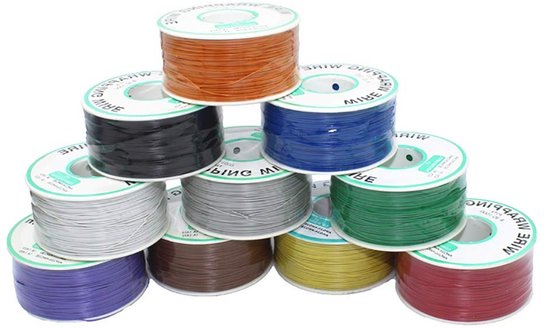 30AWG 0.25mm Solide Draad - Gekleurde Elektrische Kabel Spoel voor DIY Projecten, Flexibele en Zachte Verbindingen met Geëmailleerd Koper — afbeelding 2