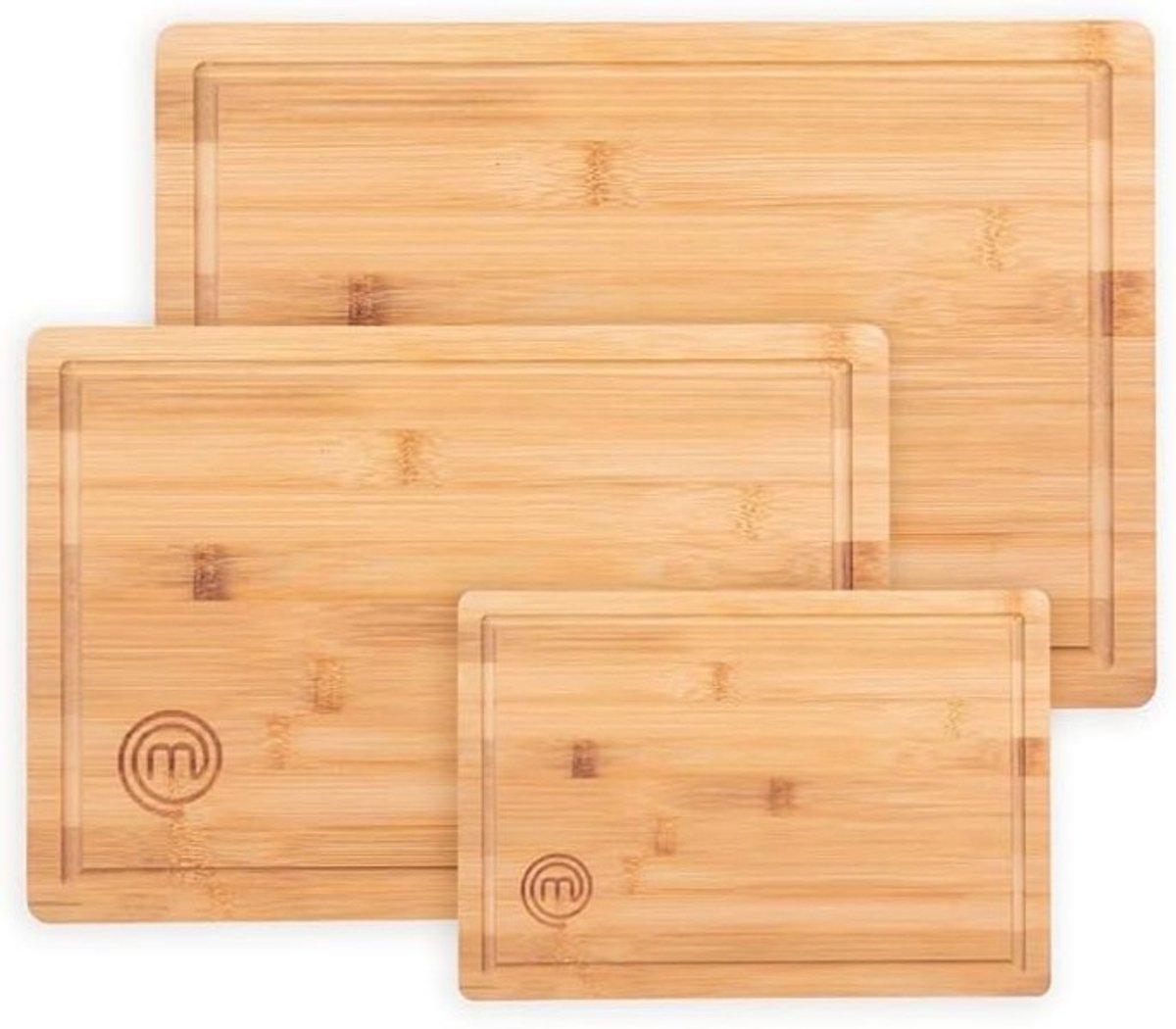 Bamboe Snijplanken Set van 3 - Verschillende Maten - Vaatwasmachinebestendig met Sapgroef