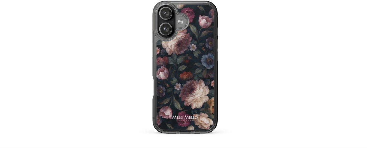 Melli Mello Telefoonhoesje Noir Bloom (Soft case) - Apple iPhone 17