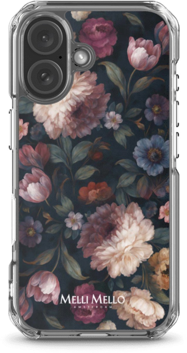 Melli Mello Telefoonhoesje Noir Bloom (Soft case) - Apple iPhone 16
