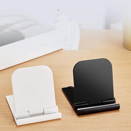 Set van 4 opvouwbare telefoonhouders met meerdere verstelbare hoeken, geschikt voor smartphones en tablets van 4-9,7 inch, ideaal voor thuis en op kantoor — afbeelding 4