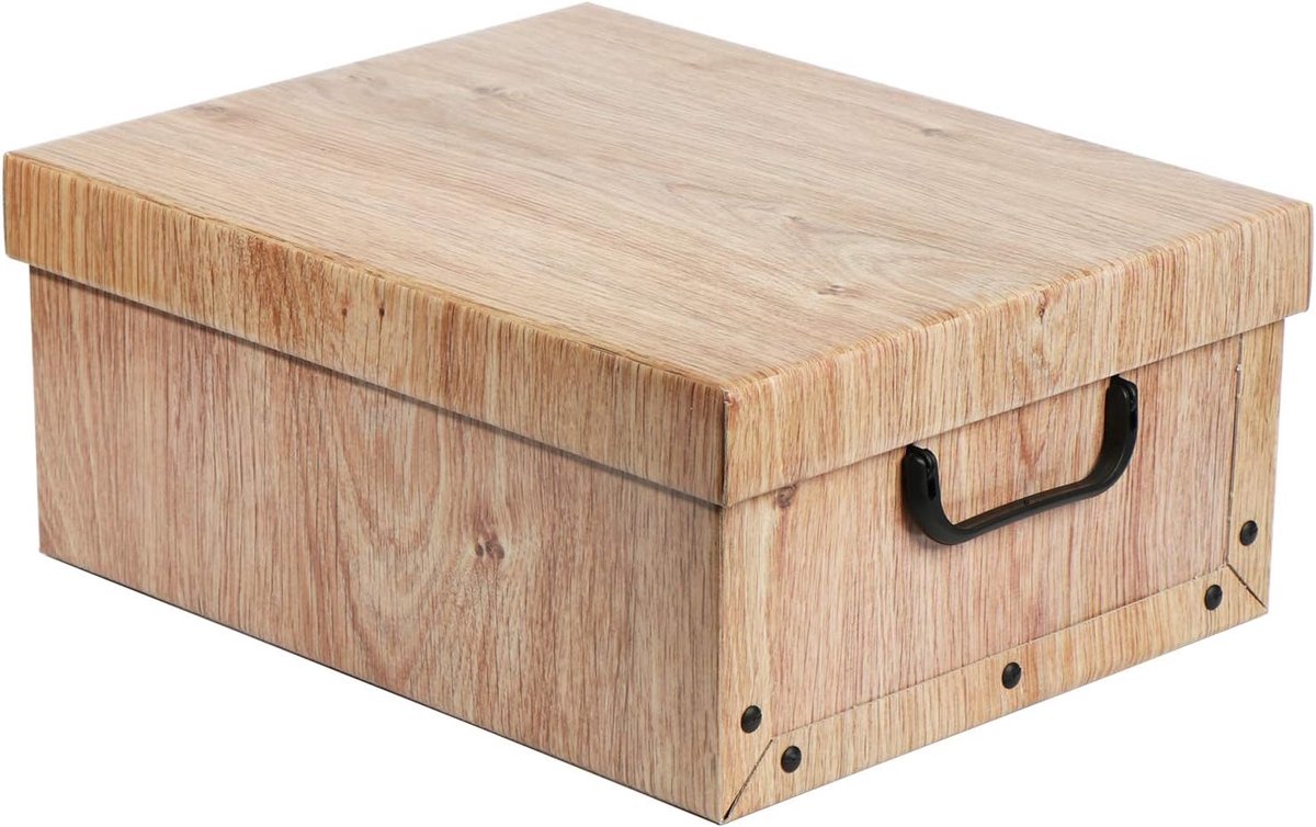 Cadeau idee - 2 Pack Storage Box Medium - Opbergdoos Eikenkleurig