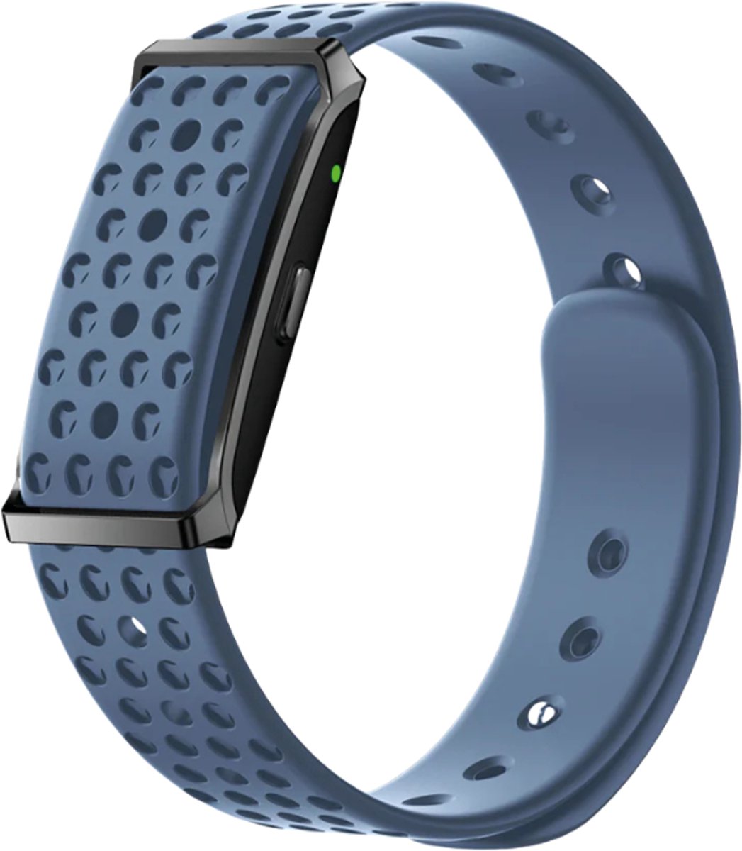 NOLATR Motion – Stappenteller & Hartslagmeter – Sport Armband – Activity Tracker – Dames & Heren – Silicone Blauw – Slaapmonitor – Zonder Abonnement