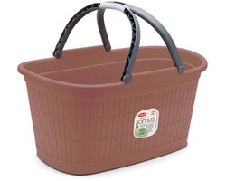 Heupwasmand met handgrepen 'Domus' - 35 liter - Mocha Mousse