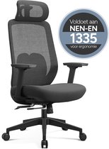 ArtGlobal® Pro ergonomische bureaustoel - Zwart - verstelbaar - lendensteun - 135° kantelbaar -Schuifzitting
