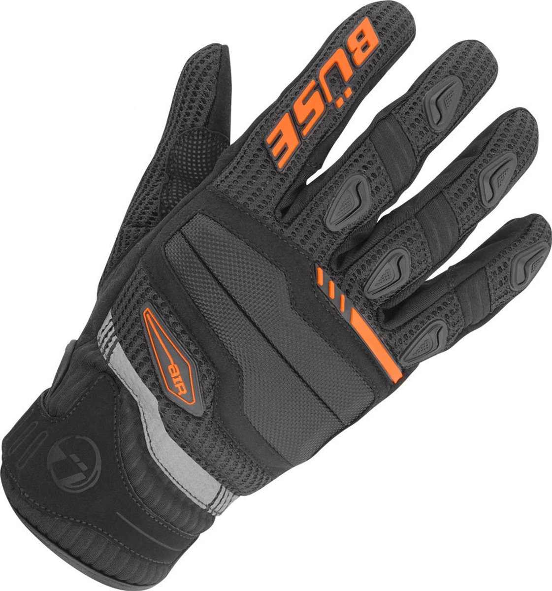 Büse Fresh Zwart Oranje Handschoenen - Handschoen
