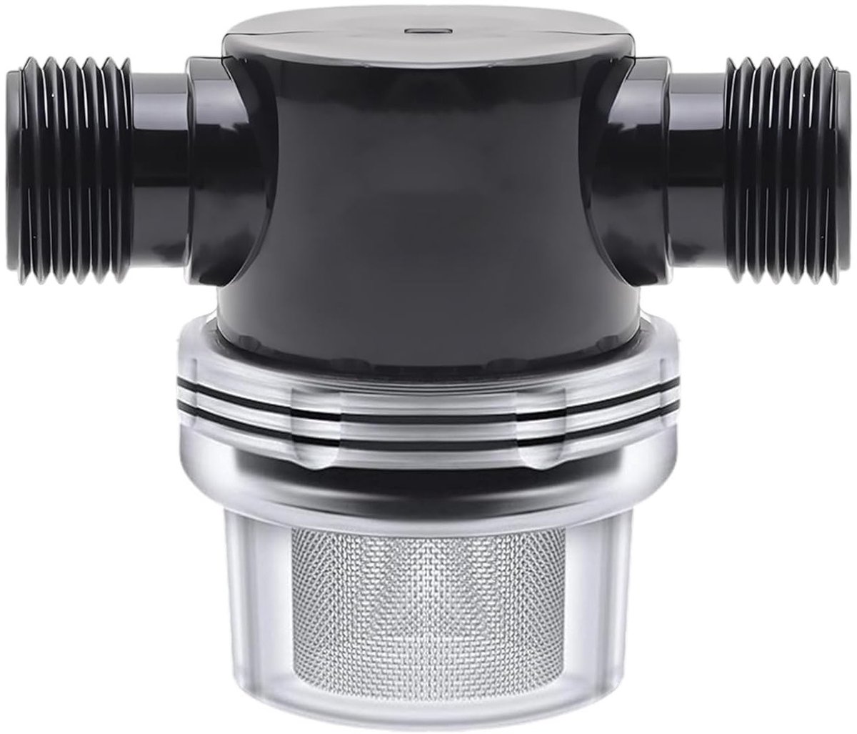Waterfilter 1/2 Inch 50 Mesh voor Waterpomp - Inline Strainer voor Tuin en Huishoudelijk Gebruik, Efficiënte Filtratie en Bescherming tegen Verontreinigingen