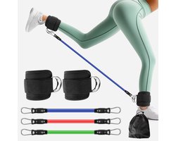 Enkel weerstand bands met manchetten voor vrouwen en mannen - verstelbare been workout bands voor Kickbacks, booty lift - voor thuis gym