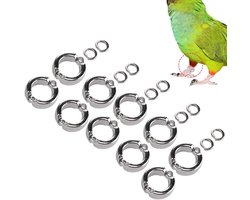 10 Stuks Voetringen voor Vogels - Anti-ontsnapping Legringen voor Papegaaien en Training Activiteiten