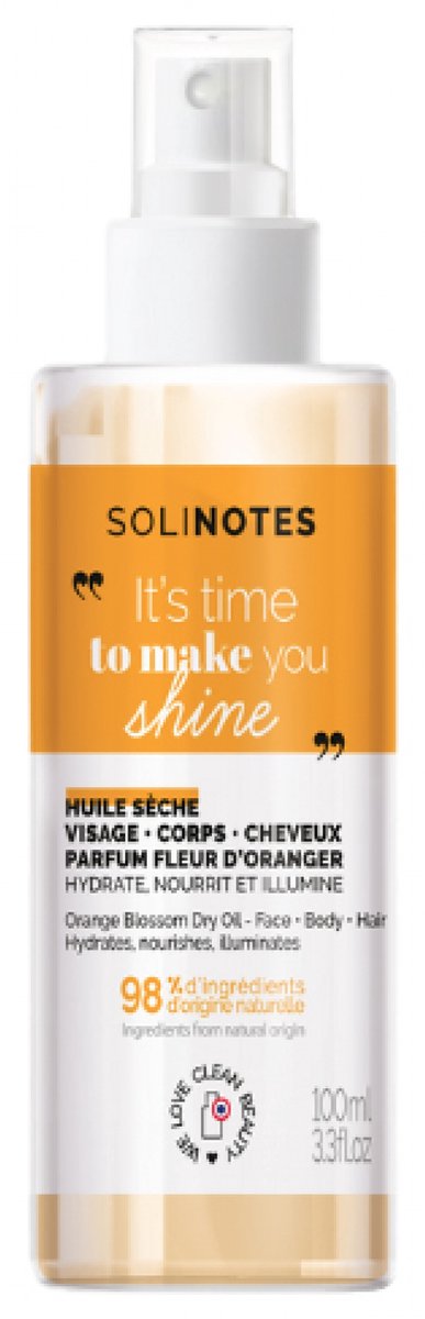 Solinotes Droge Olie Gezicht, Lichaam en Haar 100 ml (Geur : Oranje)