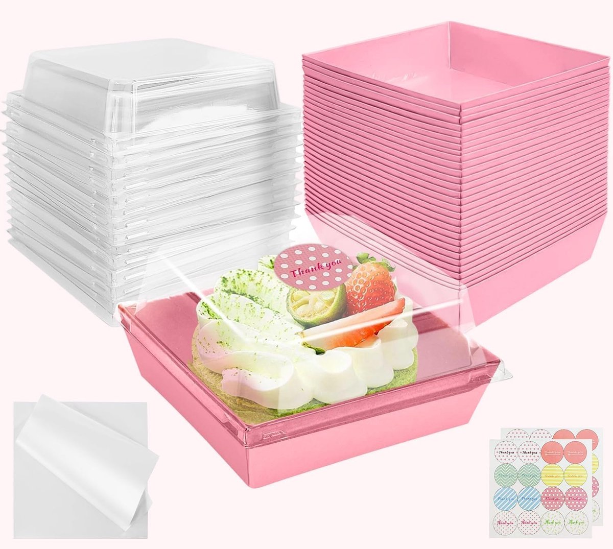 Herbruikbare cakevormpjes - set van 30 stuks voor bakkerijen en macarons