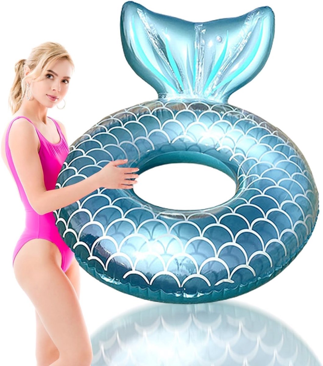 ZMR® Zwemring - Zwemband - Zwemtrainer - Blauw - 110cm x 110cm x 1cm
