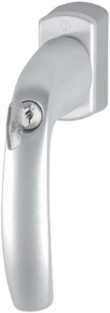Raamgreep - Venstergreep - Veiligheid Verhoging - Afsluitbaar met Secu100 - 7mm pen - Aluminium