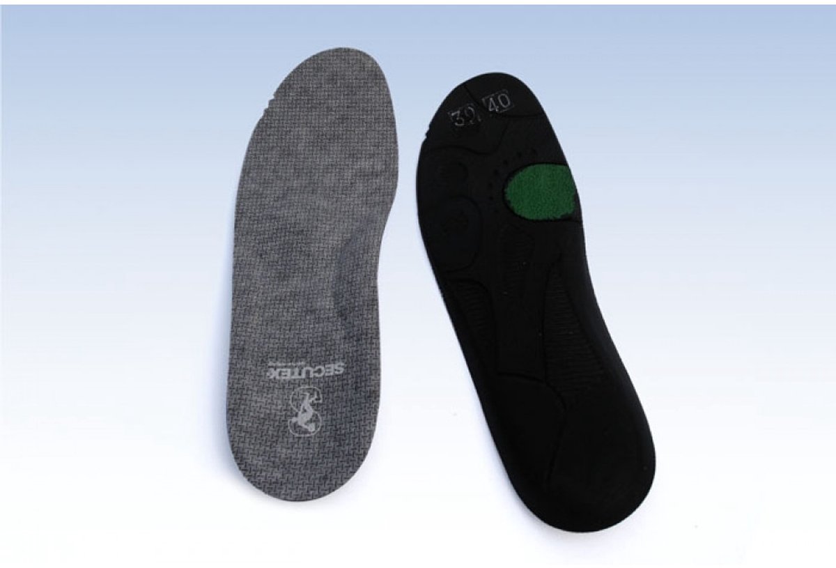 Secutex Basis Inlegzolen Unisex Zwart/grijs Maat 37-38