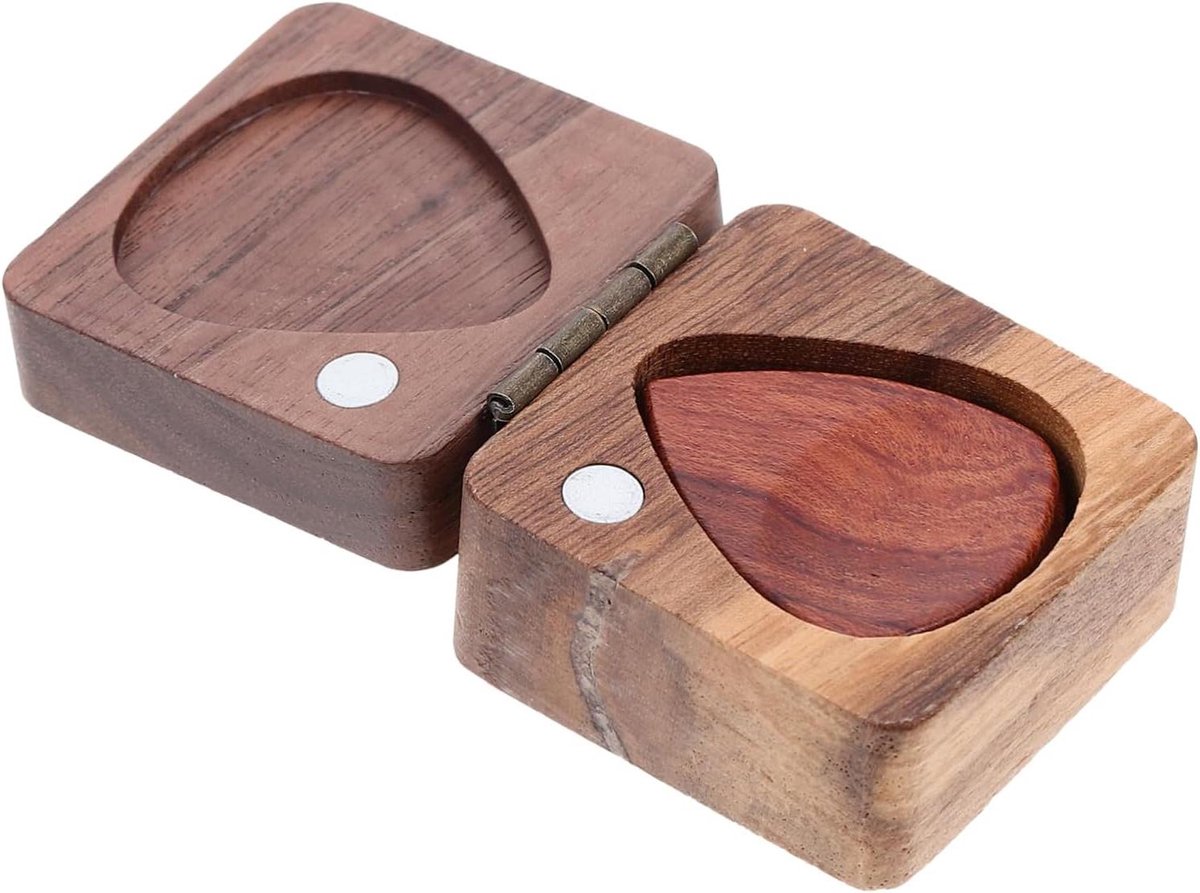 Houten Gitaarplectrums - Plectrum Set - Muziek Maken - Gladde Afwerking - Set Van 3 - Houtkleur