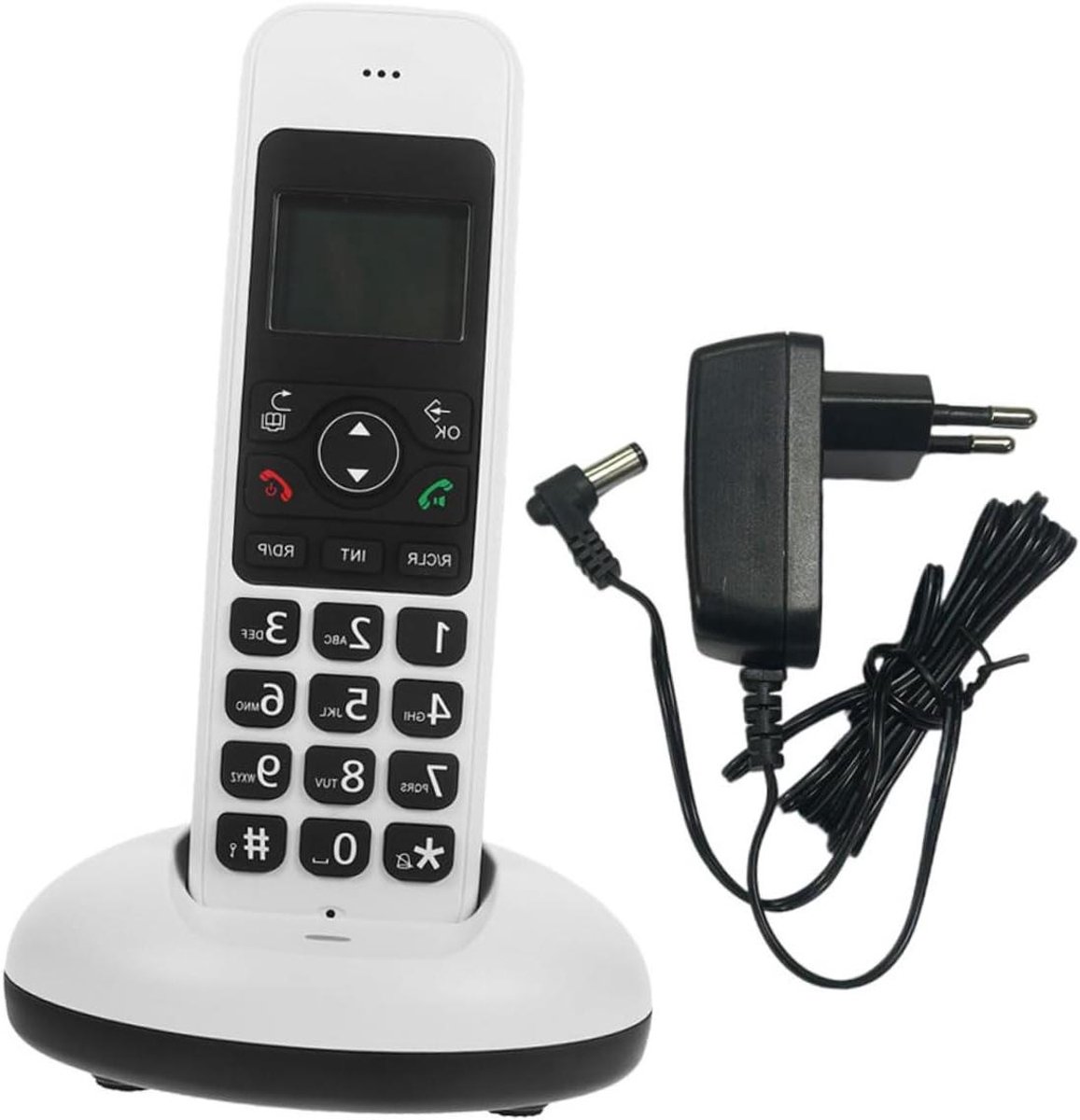 Draadloze Huistelefoon - Telefoonsysteem Senioren - Thuis Bellen - Grote Knoppen - 162 x 5 x 27 cm - Wit