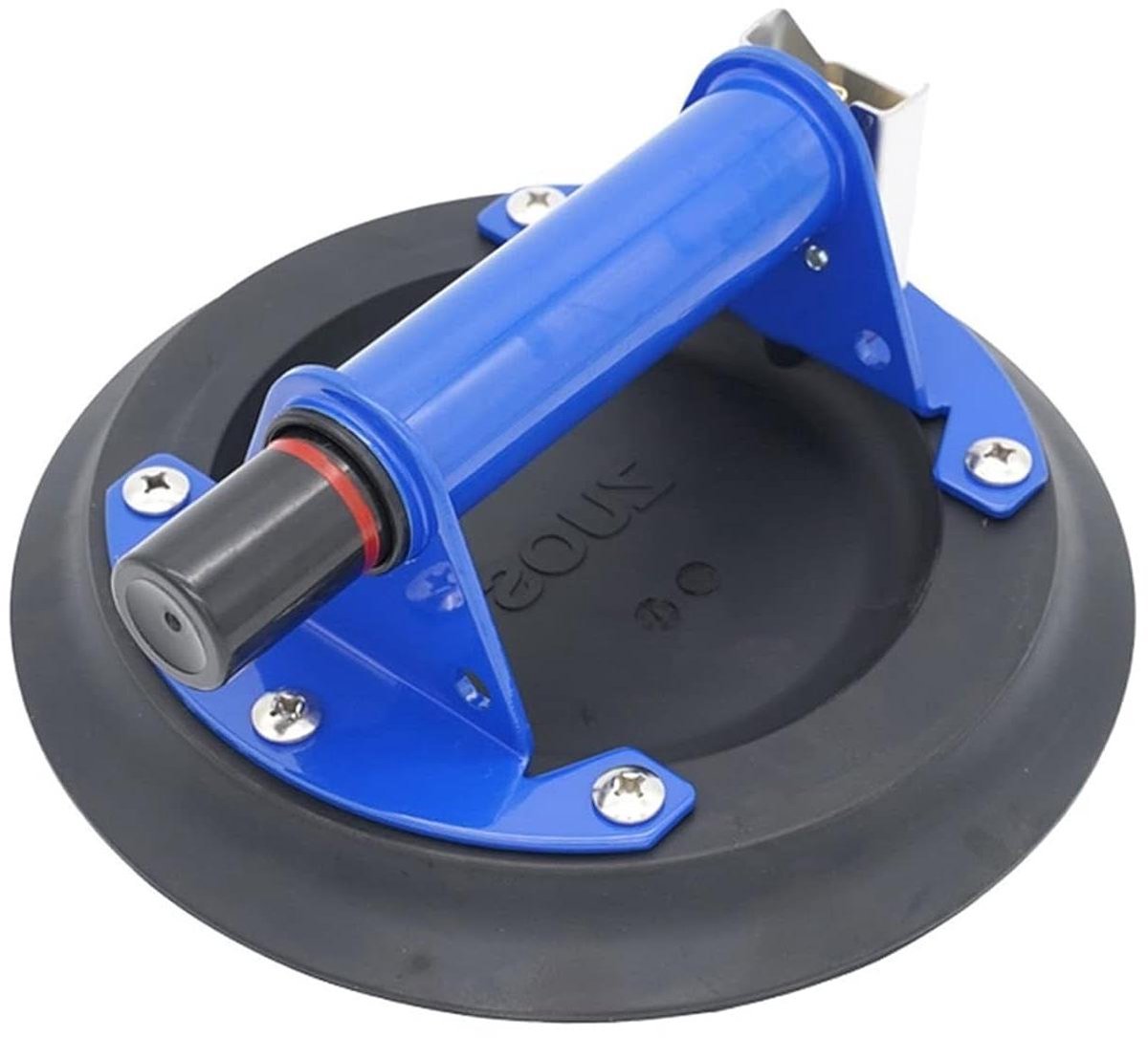 Zuignap Glaslifter - Hefwerktuig Plakken - Zware Objecten Verplaatsen - Vacuümverlies Indicator - 204 mm Diameter - Zilver