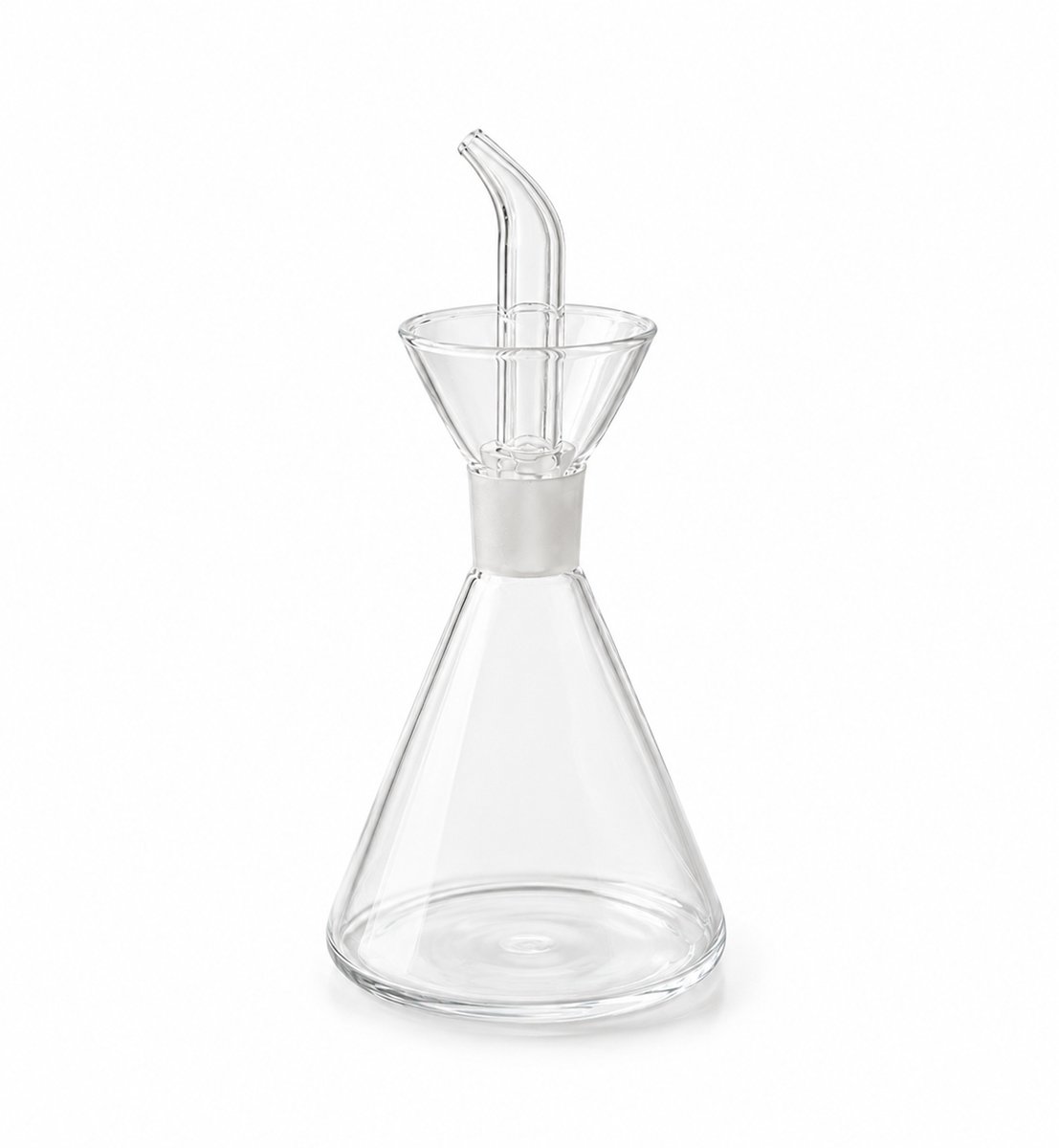 Mevaz Olie Dispenser 500ml – Glazen Oliefles met Schenktuit – Voor Olijfolie, Azijn & Dressing – Transparant