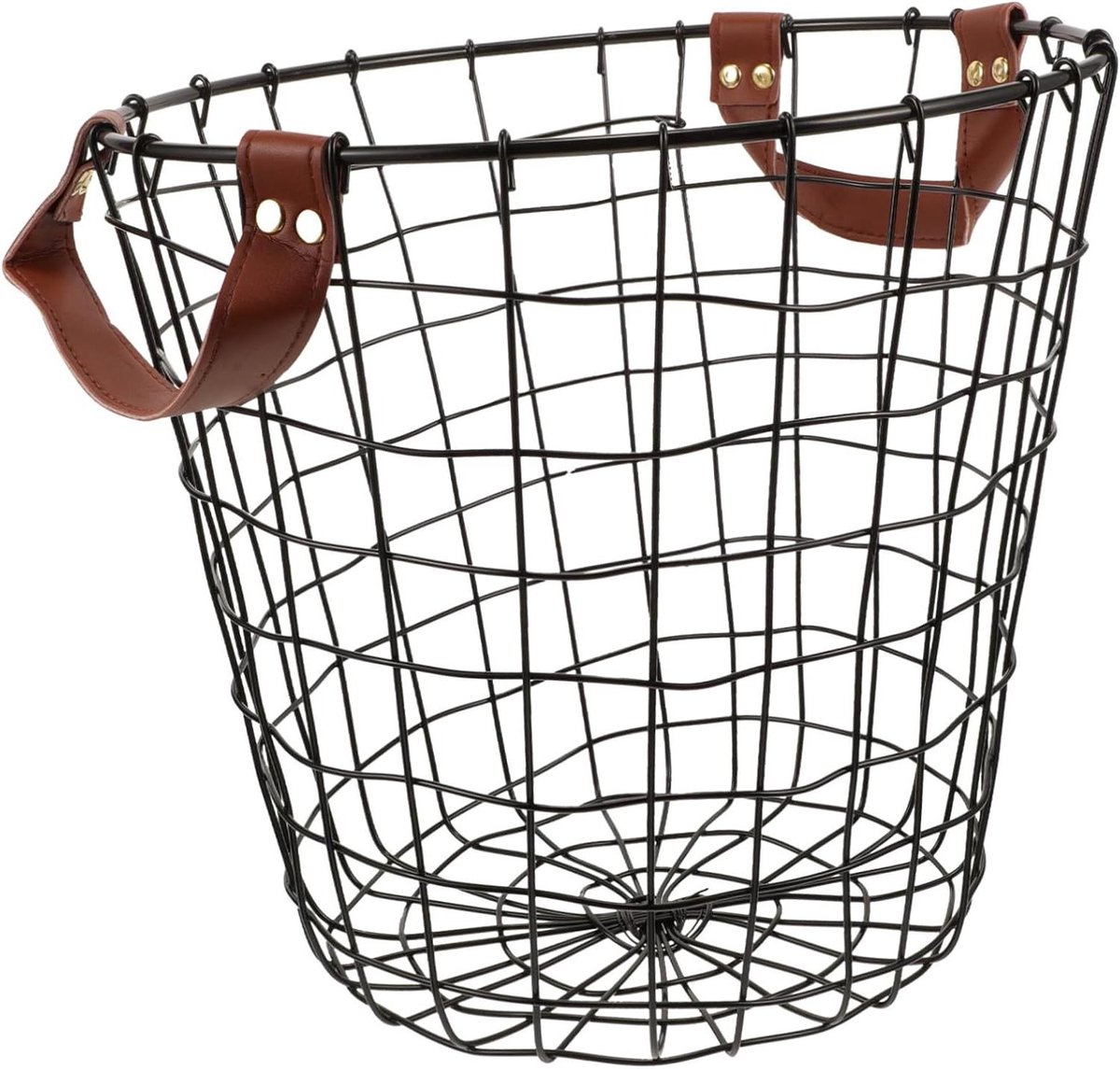 Opbergmand Brandhout - Hout Houder - Buitenhaard Accessoire - Grote Capaciteit - 30x30x28 cm - Zwart