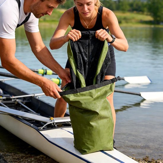 Waszakken Reizen - Natte Opslag - Kleding Sorteren - Slimme Compressie - 30x40 cm - Zwart — afbeelding 2