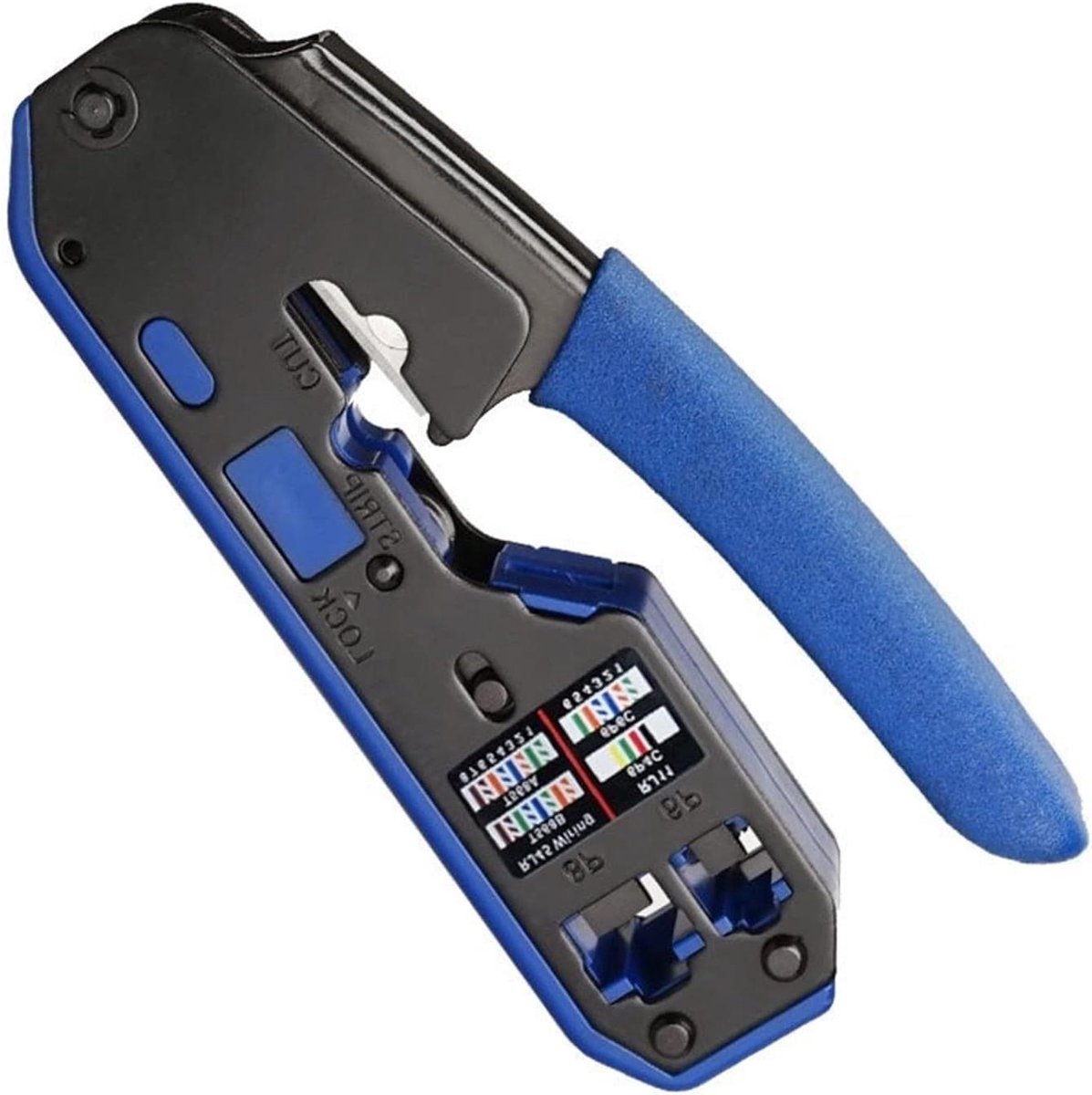 Krimptang Set - Draadstripper Knipper - Klusjes Thuis - Antislip Handvat - Meerdere Functies - Zwart