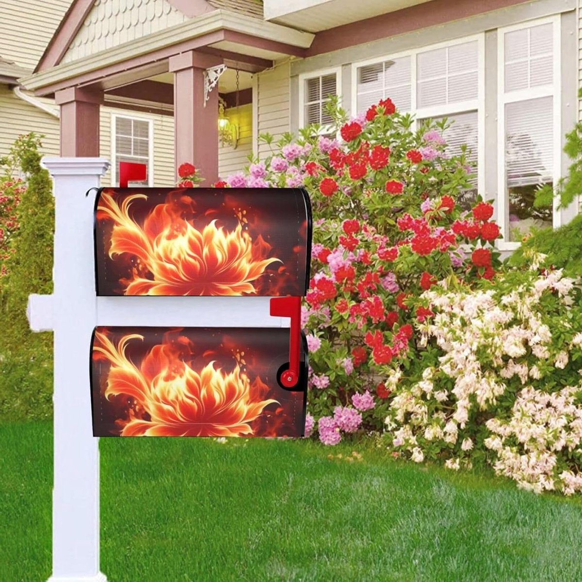 Brievenbus Cover - Postvak Decoratie - Tuin Aankleden - Magnetisch Ontwerp - 25.5 x 21 Inch - Zwart