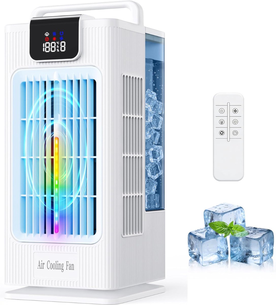 MKSS® Mobiele Airco Zonder Afvoerslang - Aircooler voor Slaapkamer - Draagbare Ventilator