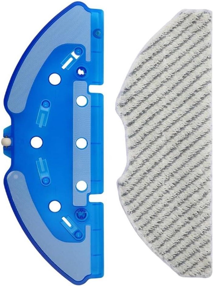 Robotstofzuiger Onderdelen - Dweil Kit - Vloeren Reinigen - Wasbare Microfiber Pad - 27 x 10 x 2 cm - Zwart