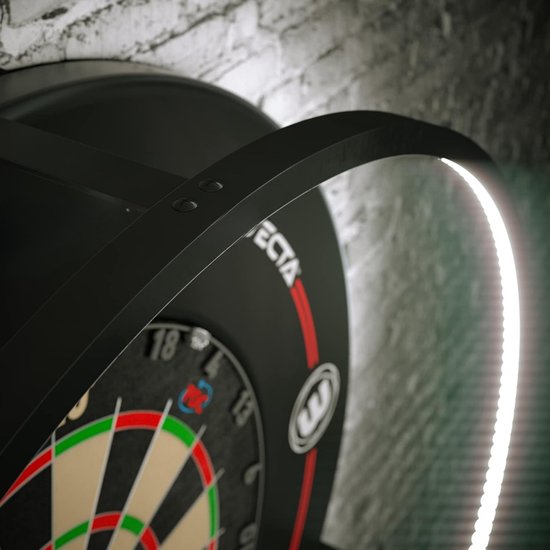 TIM® Dartbord Surround Ring - Dartbord Verlichting - Dartsbord - Zwart - 84cm x 84cm x 11cm; 2kg van TIM. — afbeelding 2