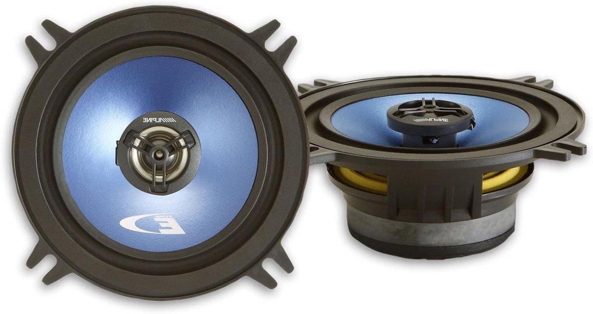 Autoluidsprekers - 2-weg speakers - Muziek Luisteren - Neodymium magneet - 13 cm - Zwart Blauw