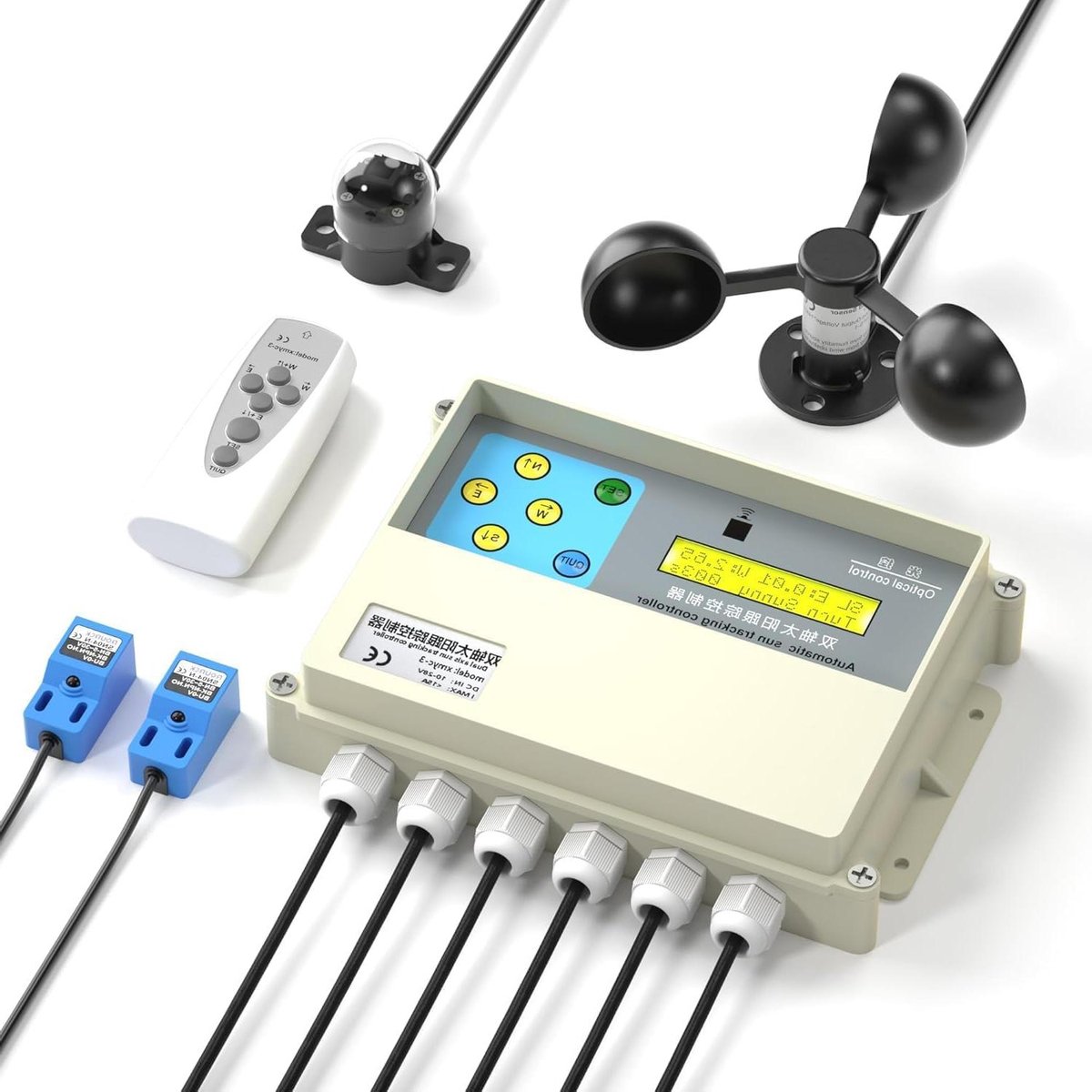 Zonne Tracker Controller - Dubbele As - Energie Optimalisatie - Real-Time Aanpassing - 22.9 x 20.8 x 13.5 cm