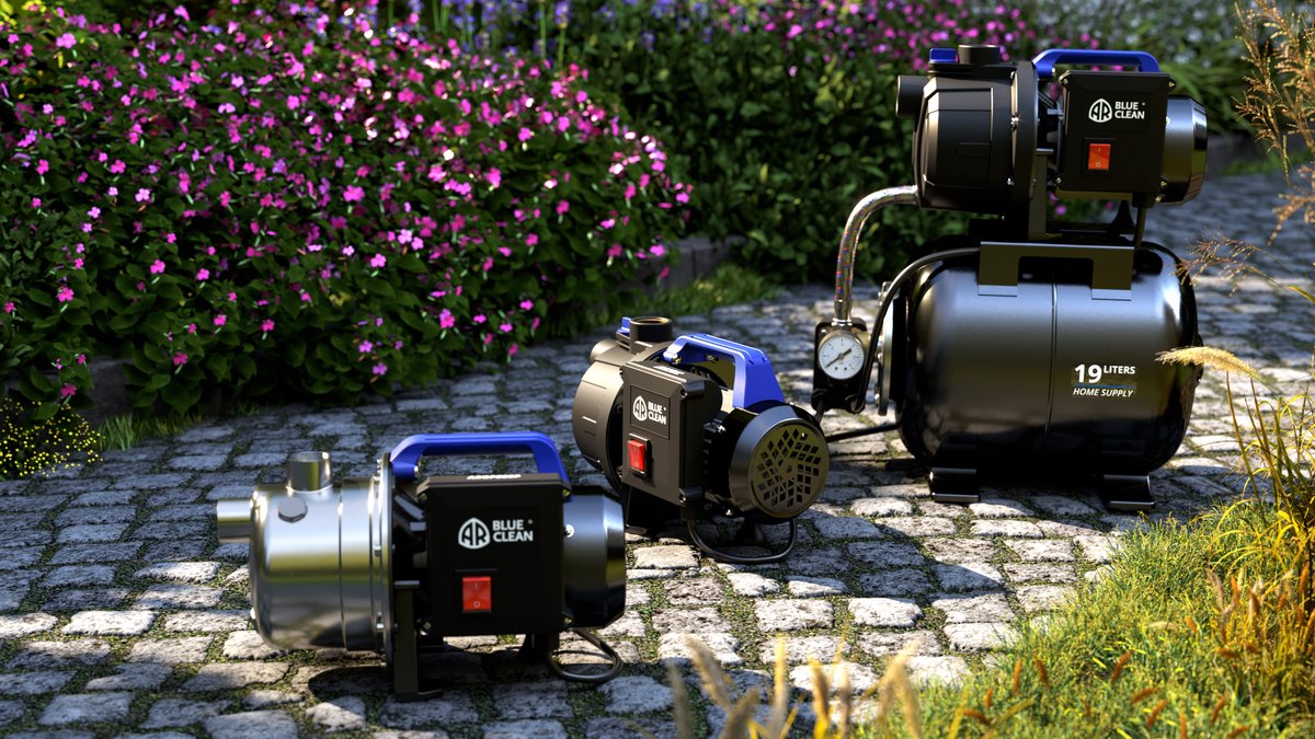 Annovi Reverberi ARGP 800GP800X Beregeningspomp / Waterpomp 800W - 3500l/h - RVS Pomphuis - Zelfaanzuigend Tuinpomp - Aanzuigpomp - Voor besproeien van tuin / gazon thumbnail 7