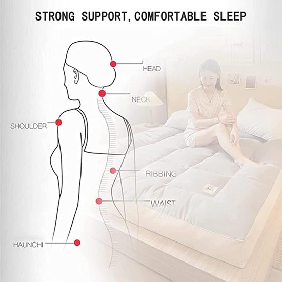 Opvouwbaar Matras - Futon Tatami - Comfortabel Slapen - Huidvriendelijk Katoen - 150 x 200 cm - Groen — afbeelding 2