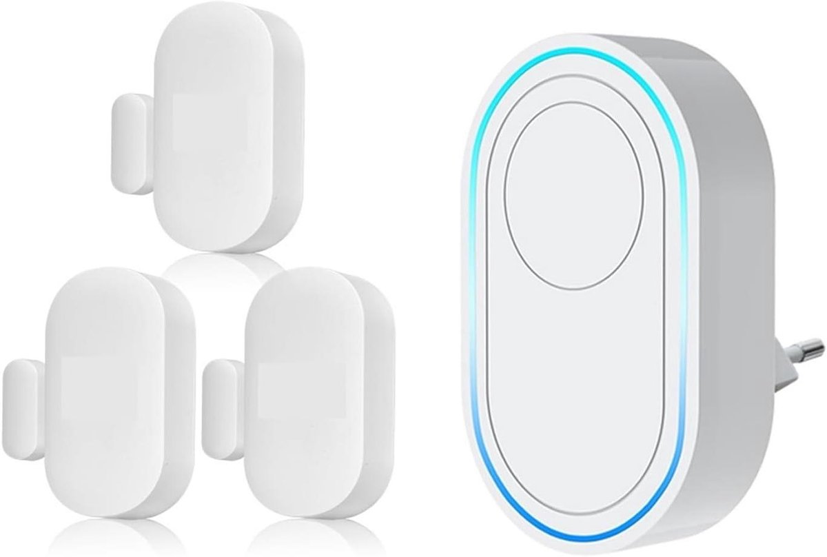 Draadloze Deurbel - Slimme Bel - Thuis Welkom - WiFi Connectie - 1 Gram - Beige