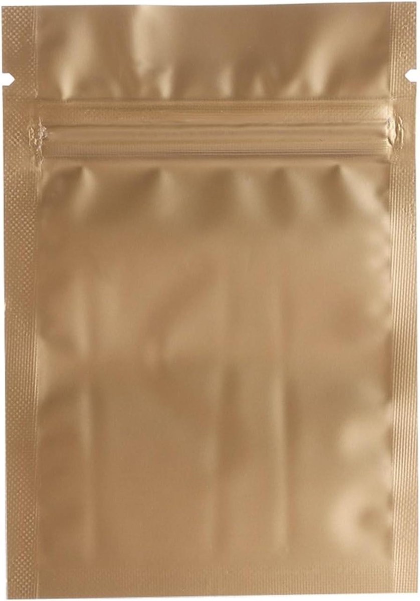Aluminiumfolie Zakjes - Zip Lock Zakjes - Opslag Snacks - Hittebestendig - 75x10cm - Goud