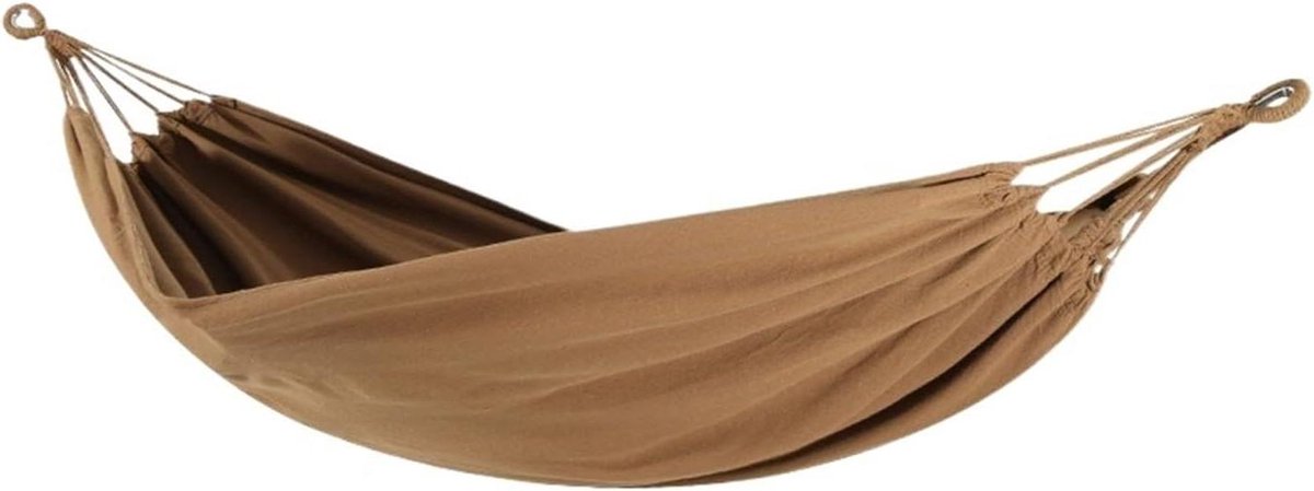 Hangmat - Schommelhangmat Buiten - Ontspannen in de tuin - Verdikt Oxford doek - 100 x 100 mm - Enkel bruin