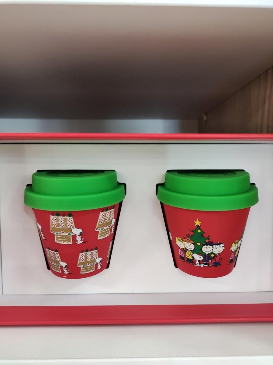 Kerstmokken Set - Themokken - Warme Dranken - Magnetronbestendig - 90 Milliliter - Rood en Groen