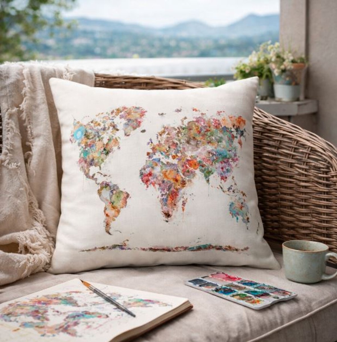 Wanderlust Collection Kussenhoes - 45x45 cm